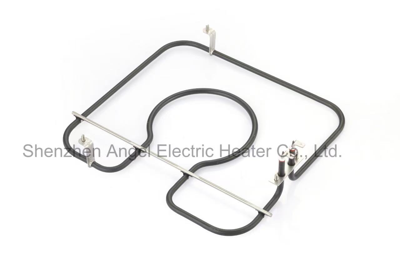 Microwave oven and oven heating tubes