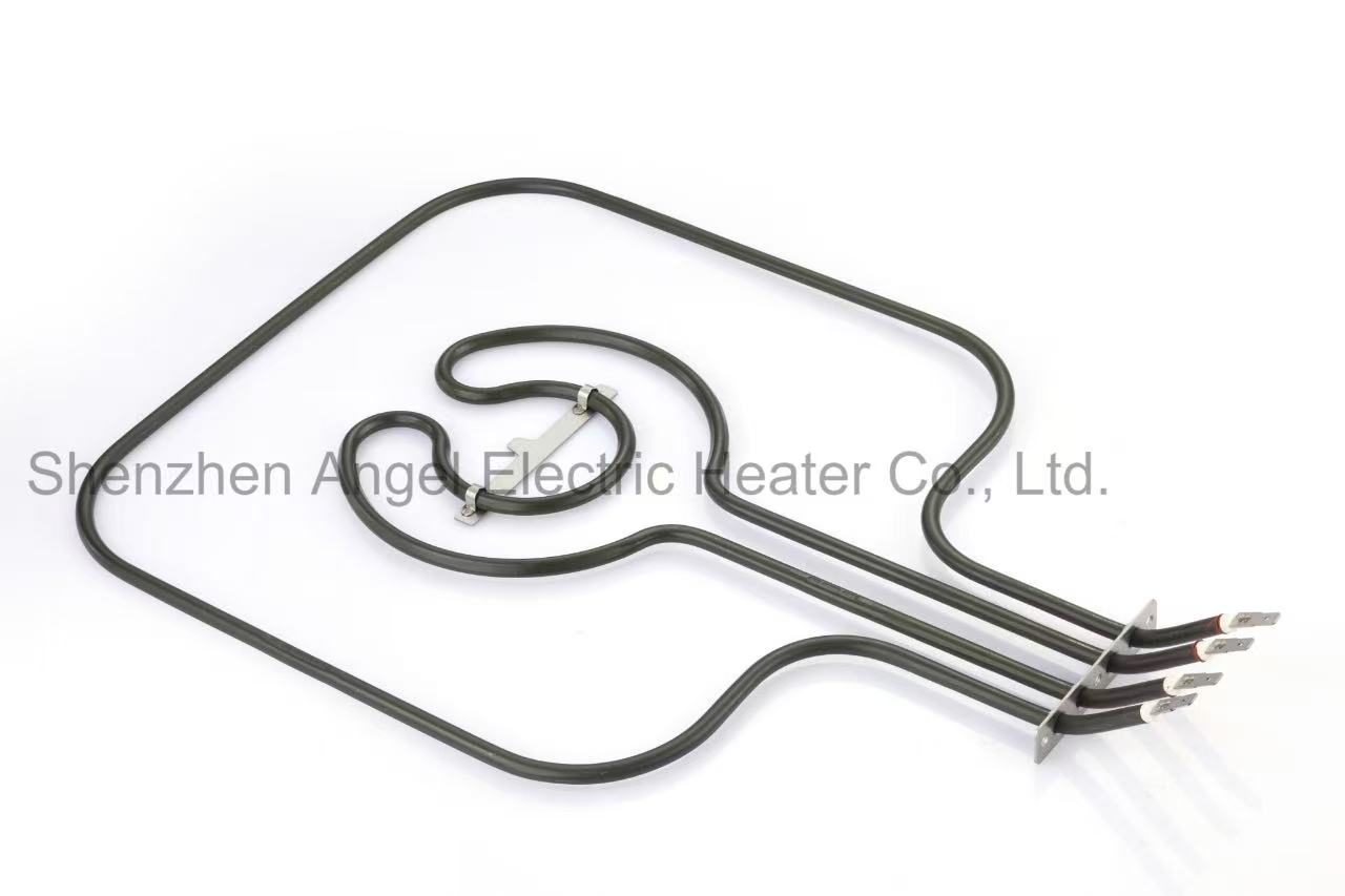 Microwave oven and oven heating tubes