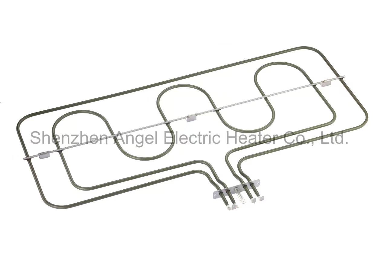 Microwave oven and oven heating tubes